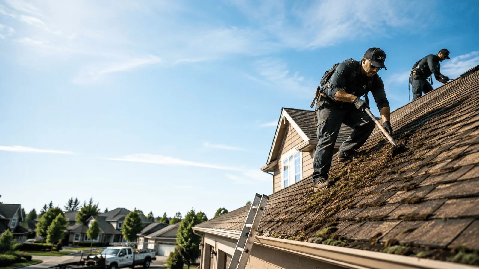 Roof Moss Removal in Benld, IL near me